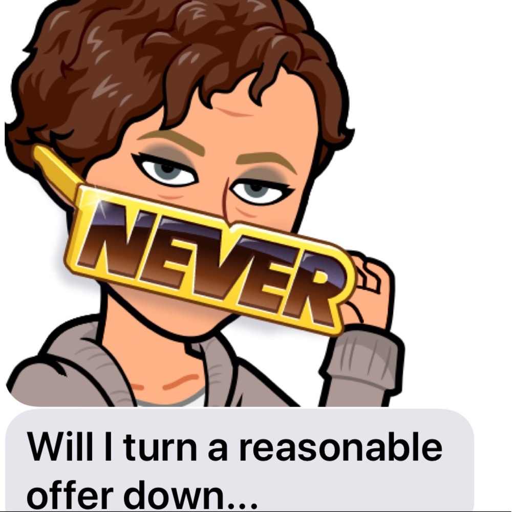 Pretty much accept all reasonable offers. Things are on here to sell!  😉